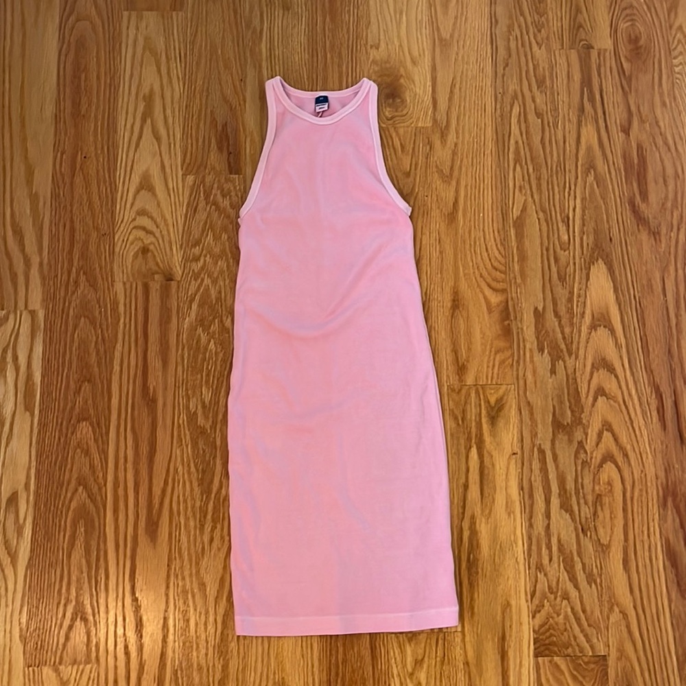 Old Navy fitted pink tank dress
